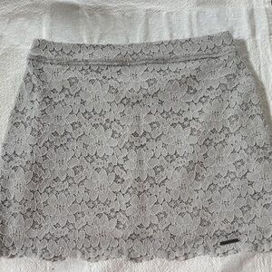 Gray Lace Skirt